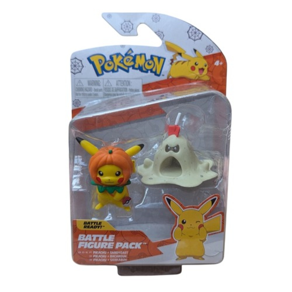 2022 Jazwares Pokemon Pikachu & Sandygast Battle Figure Pack